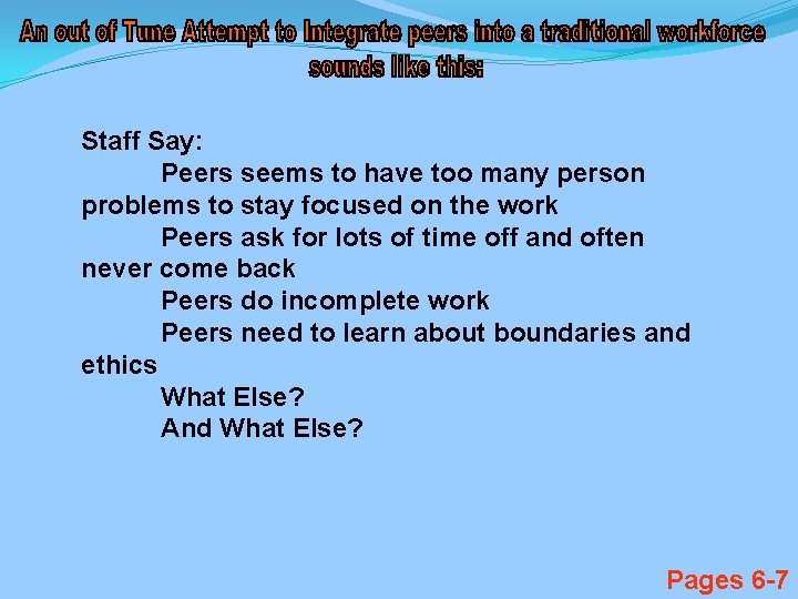 Staff Say: Peers seems to have too many person problems to stay focused on