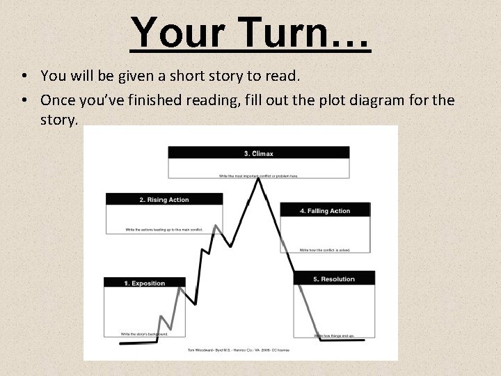 Your Turn… • You will be given a short story to read. • Once