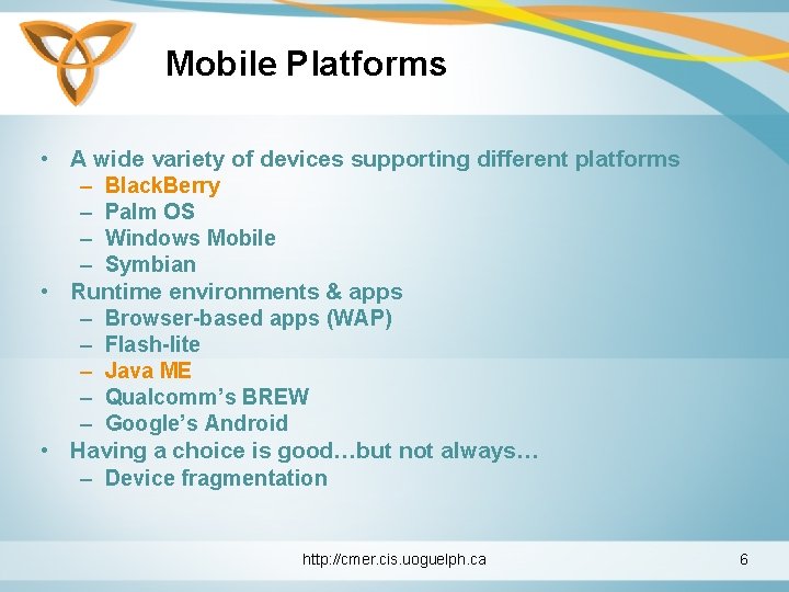 Java Os Mobiles Mobile Applications and Java ME Overview Mobile Platforms