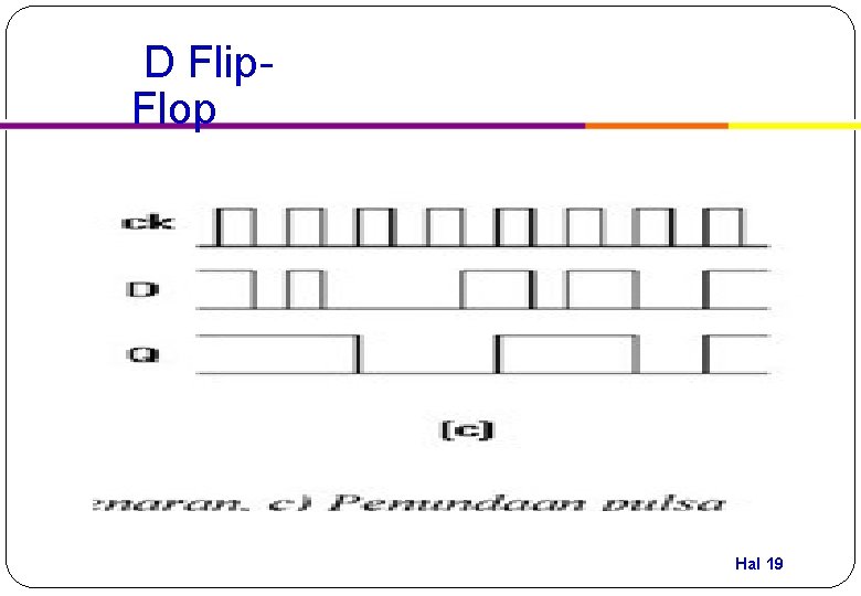 D Flip. Flop Hal 19 