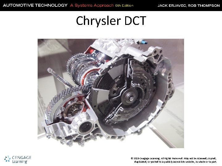 Chrysler DCT © 2015 Cengage Learning. All Rights Reserved. May not be scanned, copied,