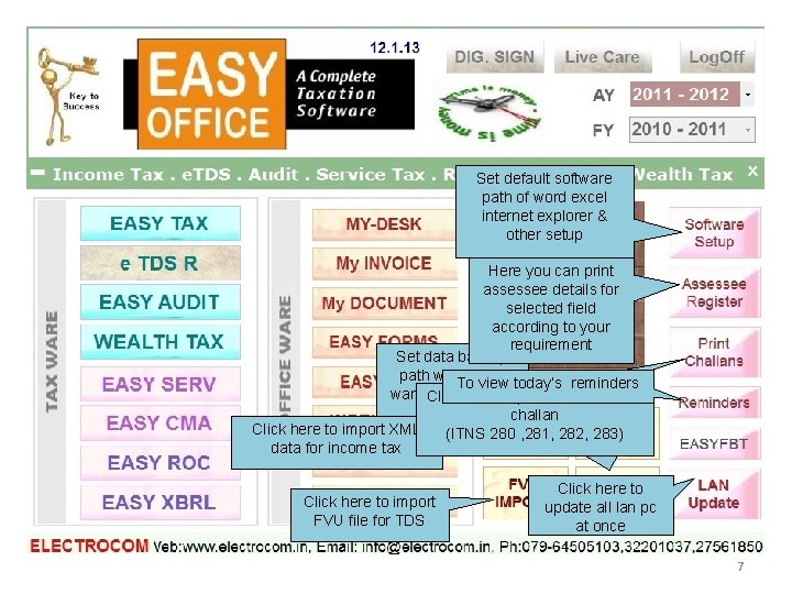 Set default software path of word excel internet explorer & other setup Here you