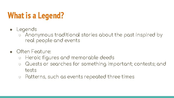 Arthurian Legends Building Background Information Focus Question What