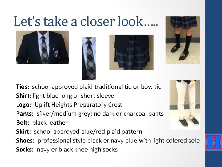 Let’s take a closer look…. . Ties: school approved plaid traditional tie or bow