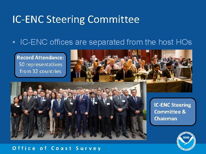 IC-ENC Steering Committee • IC-ENC offices are separated from the host HOs Record Attendance: