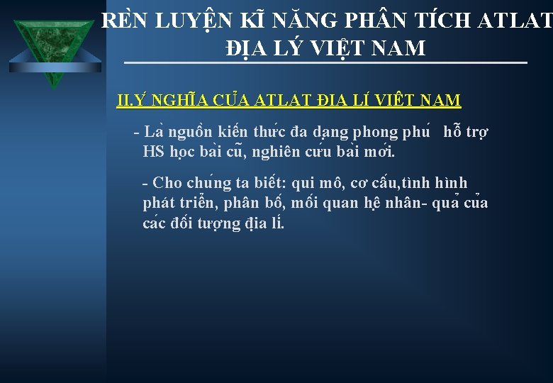 RE N LUYÊ N KI NĂNG PH N TI CH ATLAT ĐỊA LÝ VIỆT