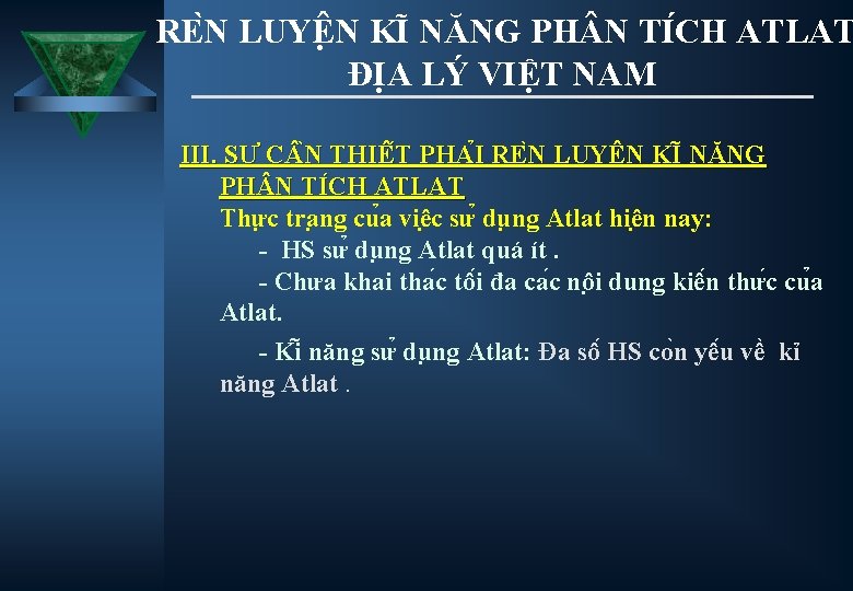 RE N LUYÊ N KI NĂNG PH N TI CH ATLAT ĐỊA LÝ VIỆT