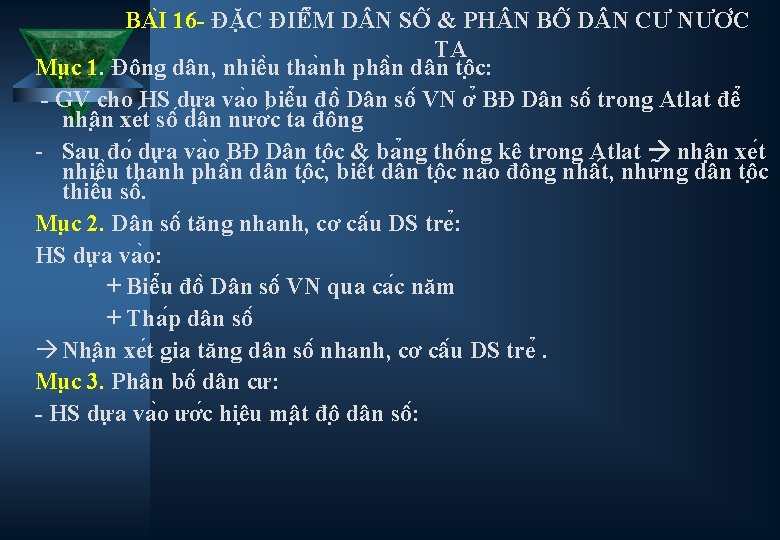 BA I 16 - ĐĂ C ĐIÊ M D N SÔ & PH N