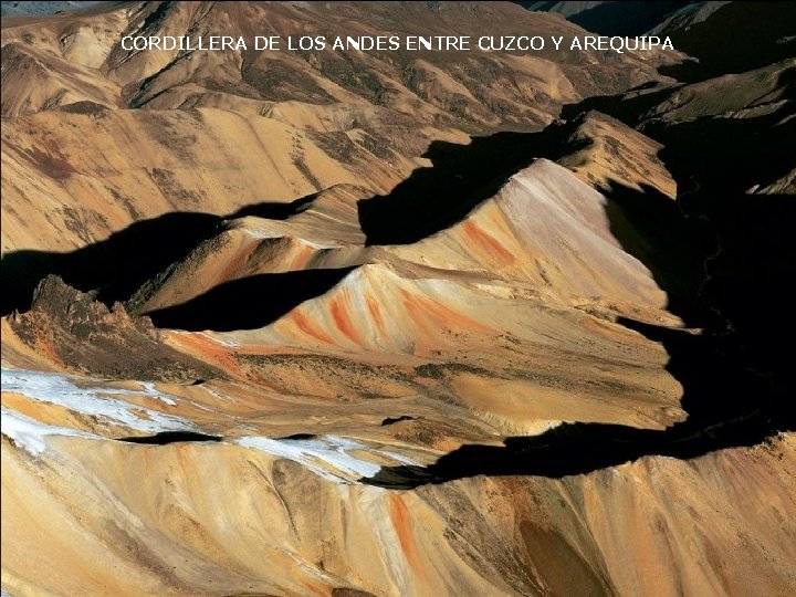 CORDILLERA DE LOS ANDES ENTRE CUZCO Y AREQUIPA 