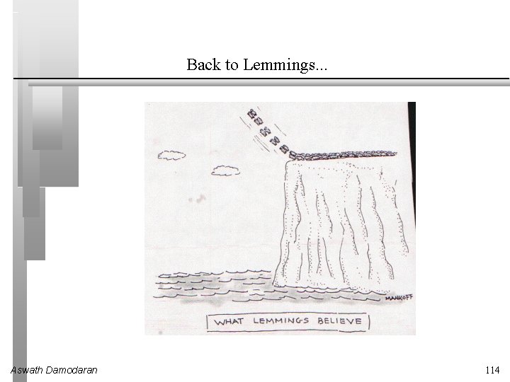 Back to Lemmings. . . Aswath Damodaran 114 