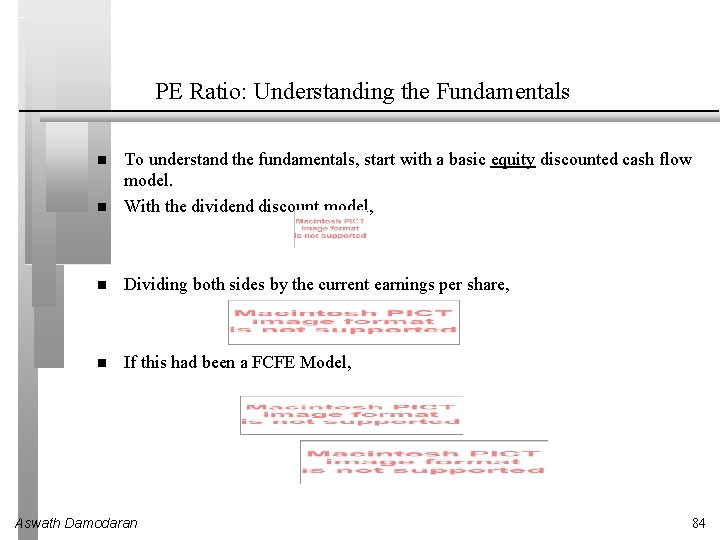 PE Ratio: Understanding the Fundamentals To understand the fundamentals, start with a basic equity