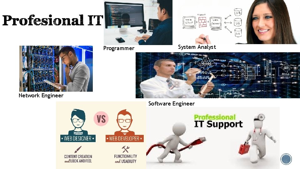 Programmer System Analyst Network Engineer Software Engineer 