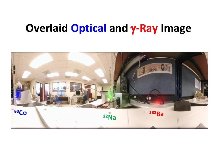 Overlaid Optical and -Ray Image 60 Co 22 Na 133 Ba 