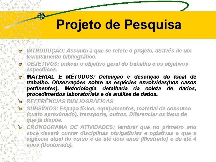 Projeto de Pesquisa INTRODUÇÃO: Assunto a que se refere o projeto, através de um Projeto de Pesquisa INTRODUÇÃO: Assunto a que se refere o projeto, através de um