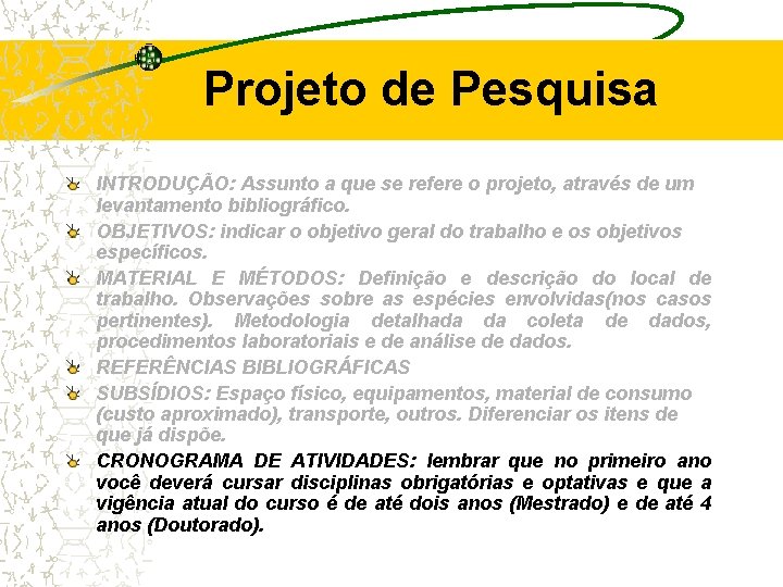 Projeto de Pesquisa INTRODUÇÃO: Assunto a que se refere o projeto, através de um Projeto de Pesquisa INTRODUÇÃO: Assunto a que se refere o projeto, através de um