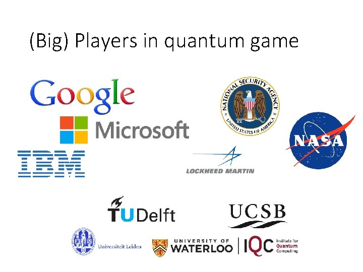 (Big) Players in quantum game 