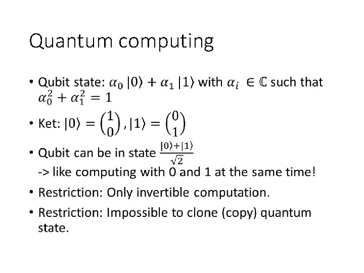 Quantum computing • 