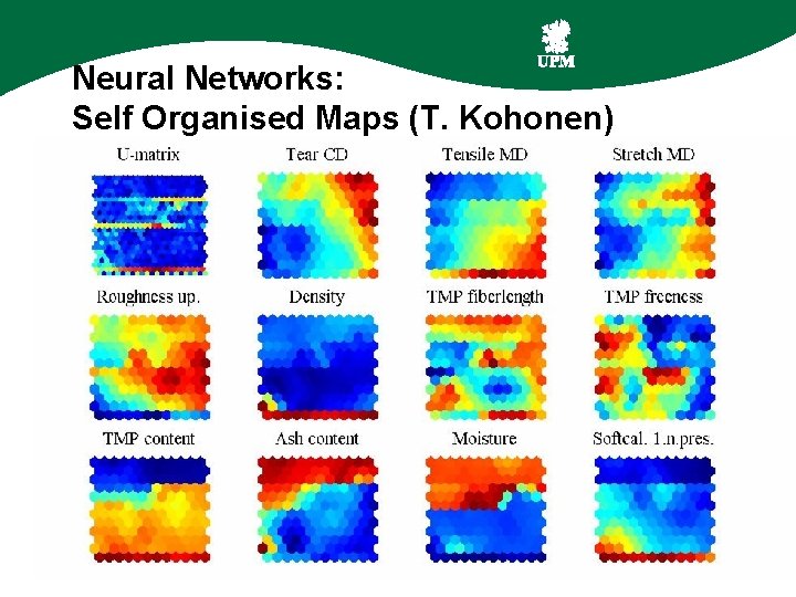 Neural Networks: Self Organised Maps (T. Kohonen) 