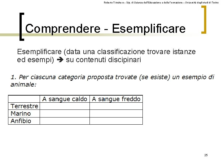 Roberto Trinchero – Dip. di Scienze dell’Educazione e della Formazione – Università degli studi