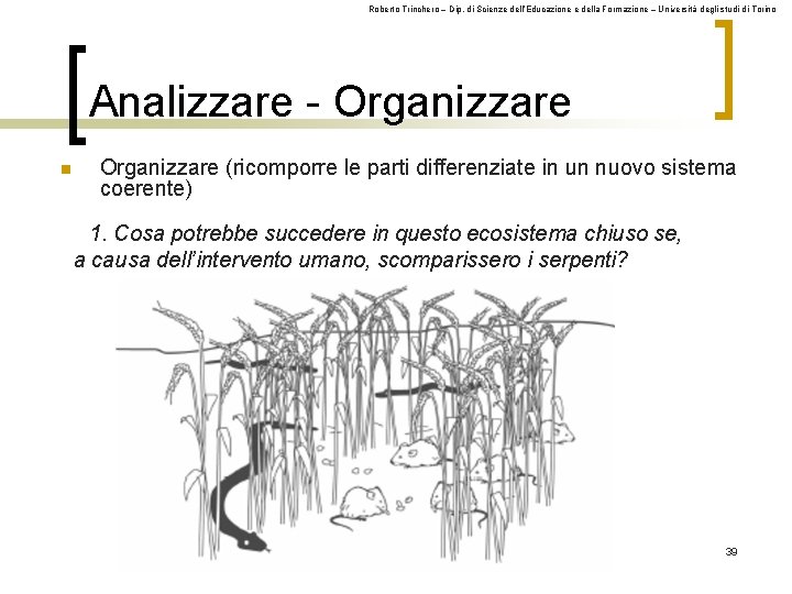 Roberto Trinchero – Dip. di Scienze dell’Educazione e della Formazione – Università degli studi