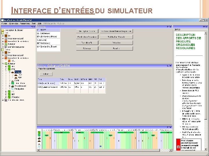 INTERFACE D’ENTRÉES DU SIMULATEUR 