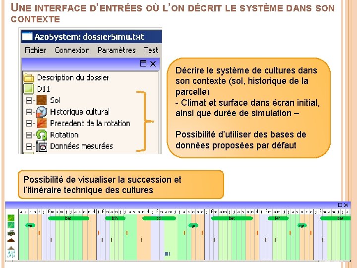 UNE INTERFACE D’ENTRÉES OÙ L’ON DÉCRIT LE SYSTÈME DANS SON CONTEXTE Décrire le système