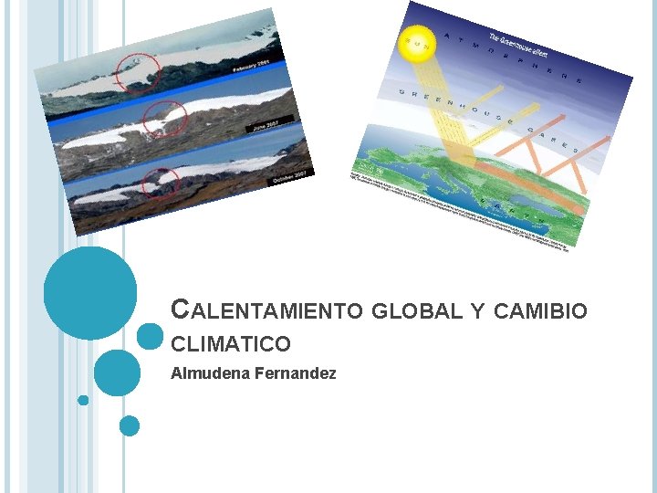 CALENTAMIENTO GLOBAL Y CAMIBIO CLIMATICO Almudena Fernandez 