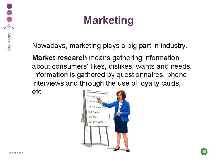 Marketing Advertising Nowadays, marketing plays a big part in industry. Market research means gathering