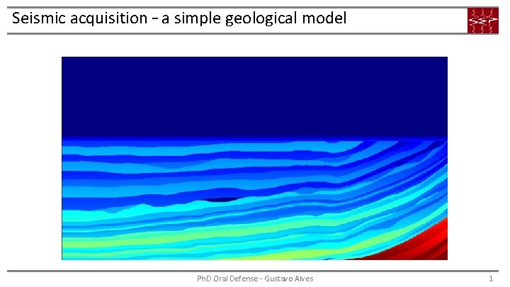 Seismic acquisition a simple geological model Ph D