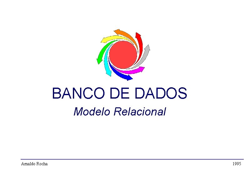 BANCO DE DADOS Modelo Relacional Arnaldo Rocha 1995 