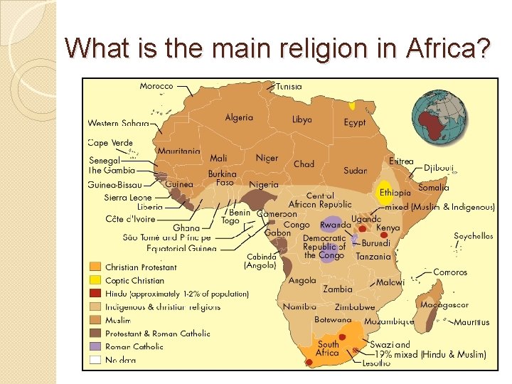 What is the main religion in Africa? 