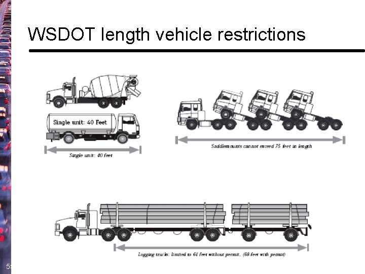 WSDOT length vehicle restrictions 55 