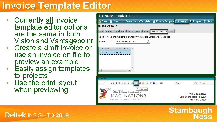 Invoice Template Editor • Currently all invoice template editor options are the same in