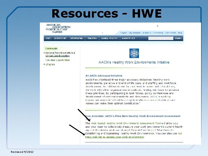 Resources - HWE Akfj Reviewed 9/2012 
