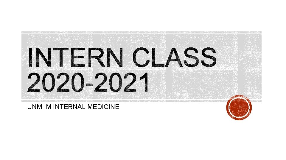 UNM IM INTERNAL MEDICINE 