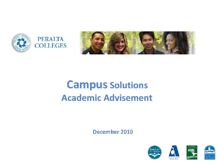 Campus Solutions Academic Advisement December 2010 