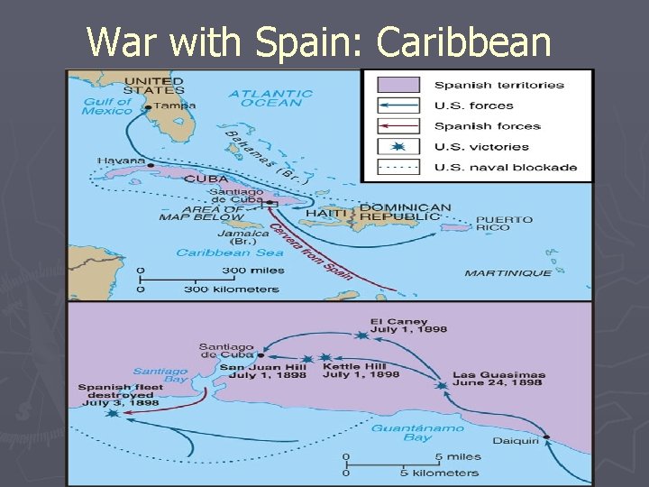 War with Spain: Caribbean 