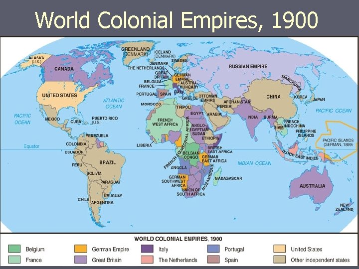 World Colonial Empires, 1900 
