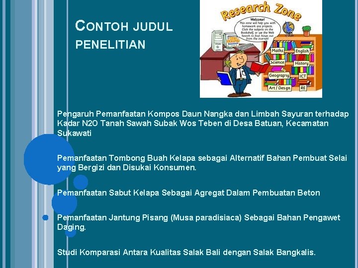 CONTOH JUDUL PENELITIAN Pengaruh Pemanfaatan Kompos Daun Nangka dan Limbah Sayuran terhadap Kadar N