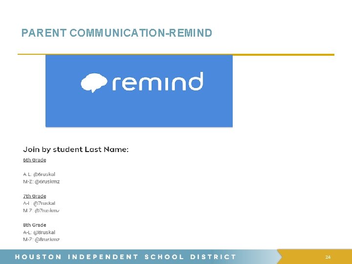 PARENT COMMUNICATION-REMIND Remind 24 