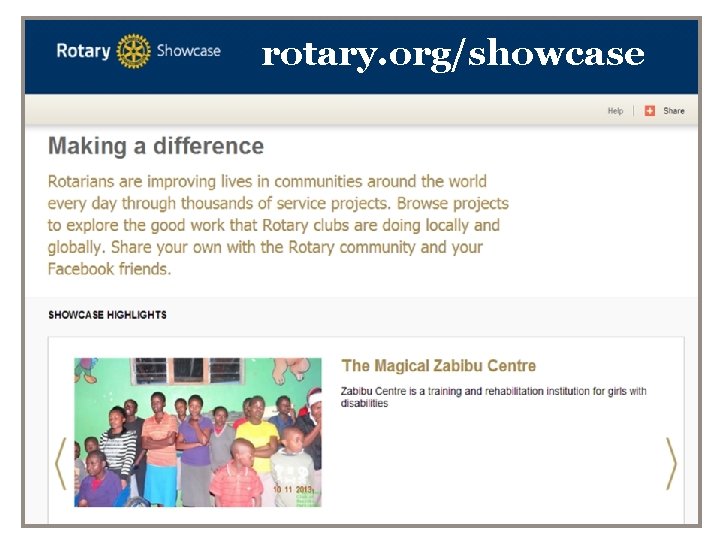 rotary. org/showcase 