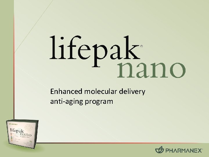 Enhanced molecular delivery anti-aging program 