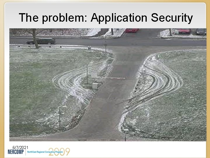 The problem: Application Security 6/7/2021 