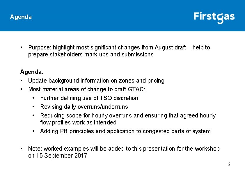 Agenda • Purpose: highlight most significant changes from August draft – help to prepare