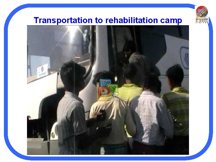 Transportation to rehabilitation camp 