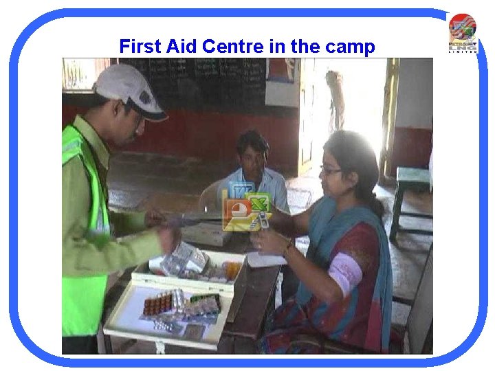 First Aid Centre in the camp 