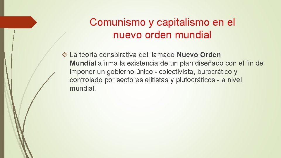 Comunismo y capitalismo en el nuevo orden mundial La teoría conspirativa del llamado Nuevo