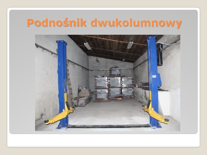 Podnośnik dwukolumnowy 