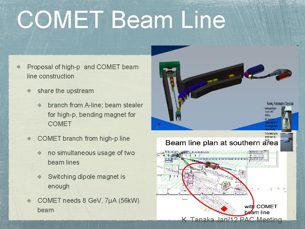 COMET Beam Line Proposal of high-p and COMET beam line construction share the upstream