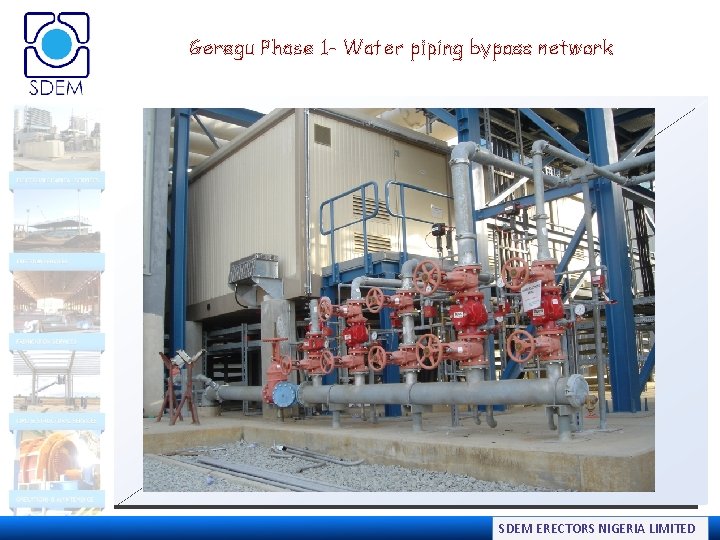 Geregu Phase 1 - Water piping bypass network SDEM ERECTORS NIGERIA LIMITED 